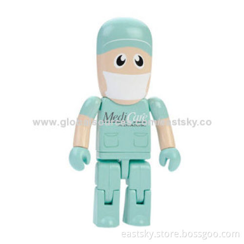 Promotional People-shaped Flash Drive, Wholesale in Human Shape, 64MB to 32GB Memory Capacity